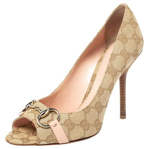 gucci kitten heel sandals|gucci peep toe heels.